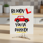 Bloody L You've Passed Driving Test Card