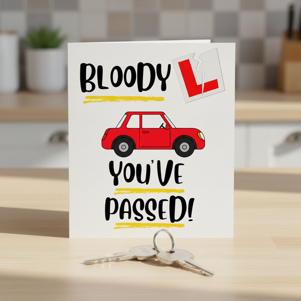 Bloody L You've Passed Driving Test Card