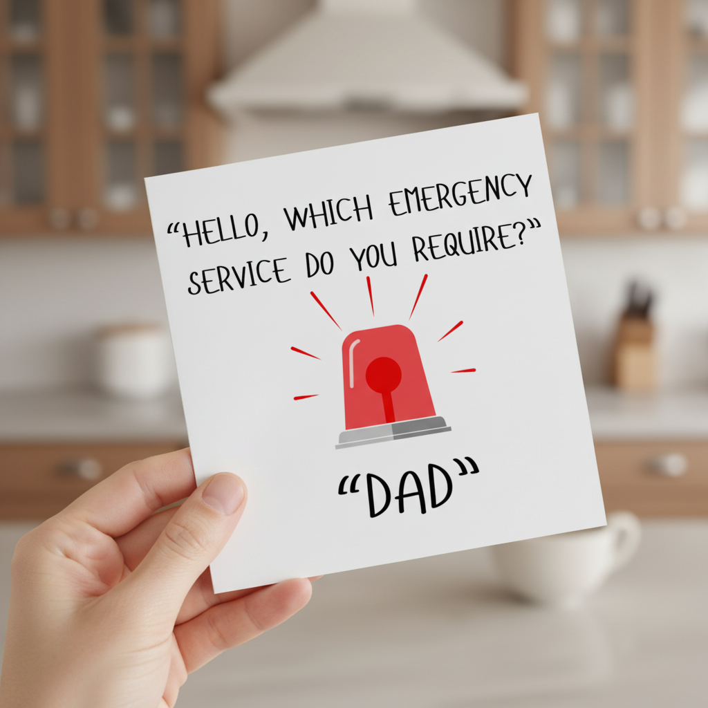 Emergency Service: Call Dad Father’s Day Card