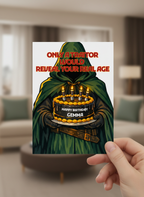 Personalised Reveal Your Real Age Traitors Birthday Card