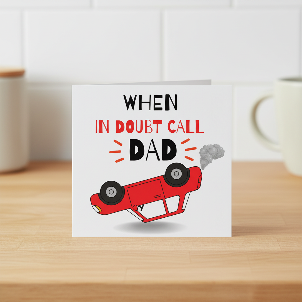 When In Doubt Call Dad Fathers Day Card