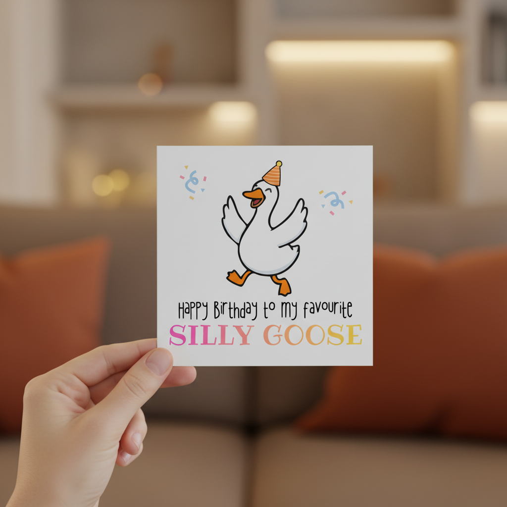 Silly Goose Birthday Card