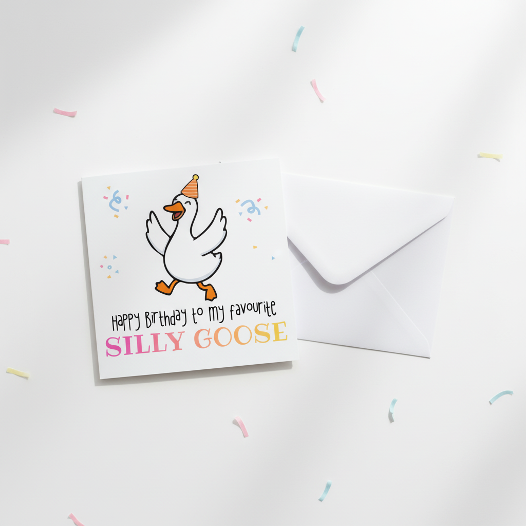 Silly Goose Birthday Card