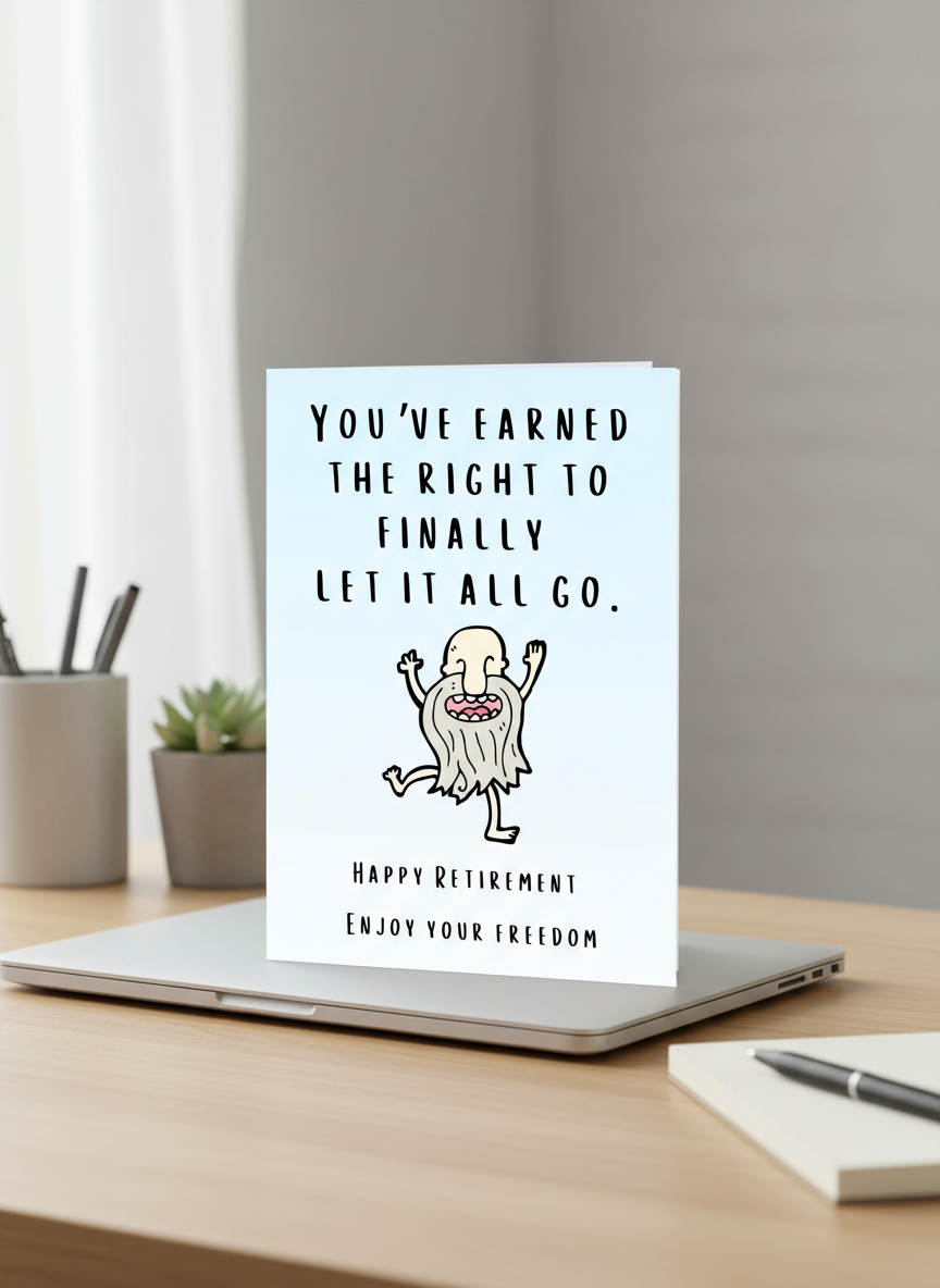 Funny Retirement Card A5 For Him