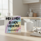 LGBTQ+ Wedding Card – Mr & Mr / Mrs & Mrs Bloody Fabulous | Square Card