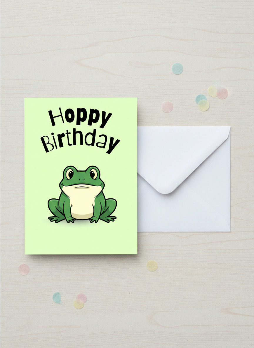 Hoppy Birthday Card