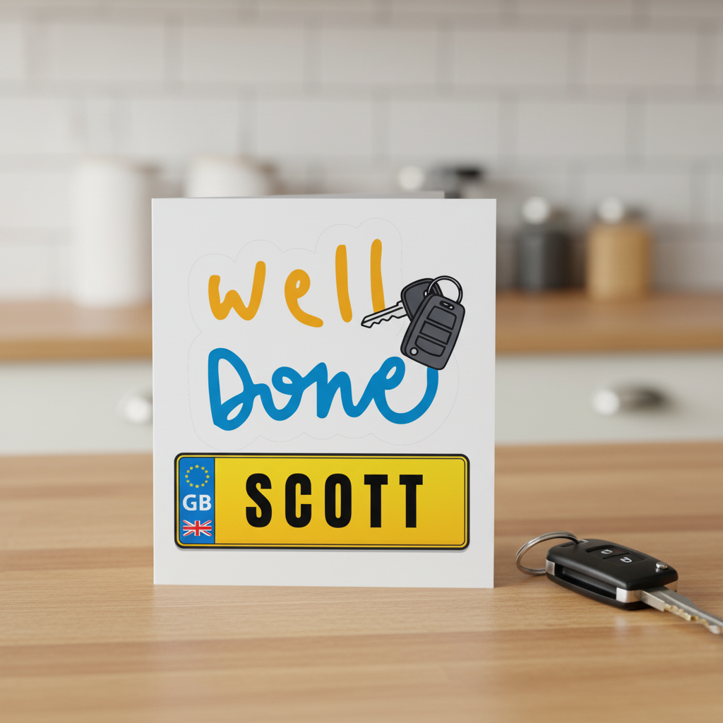 Personalised Driving Test Passed Card