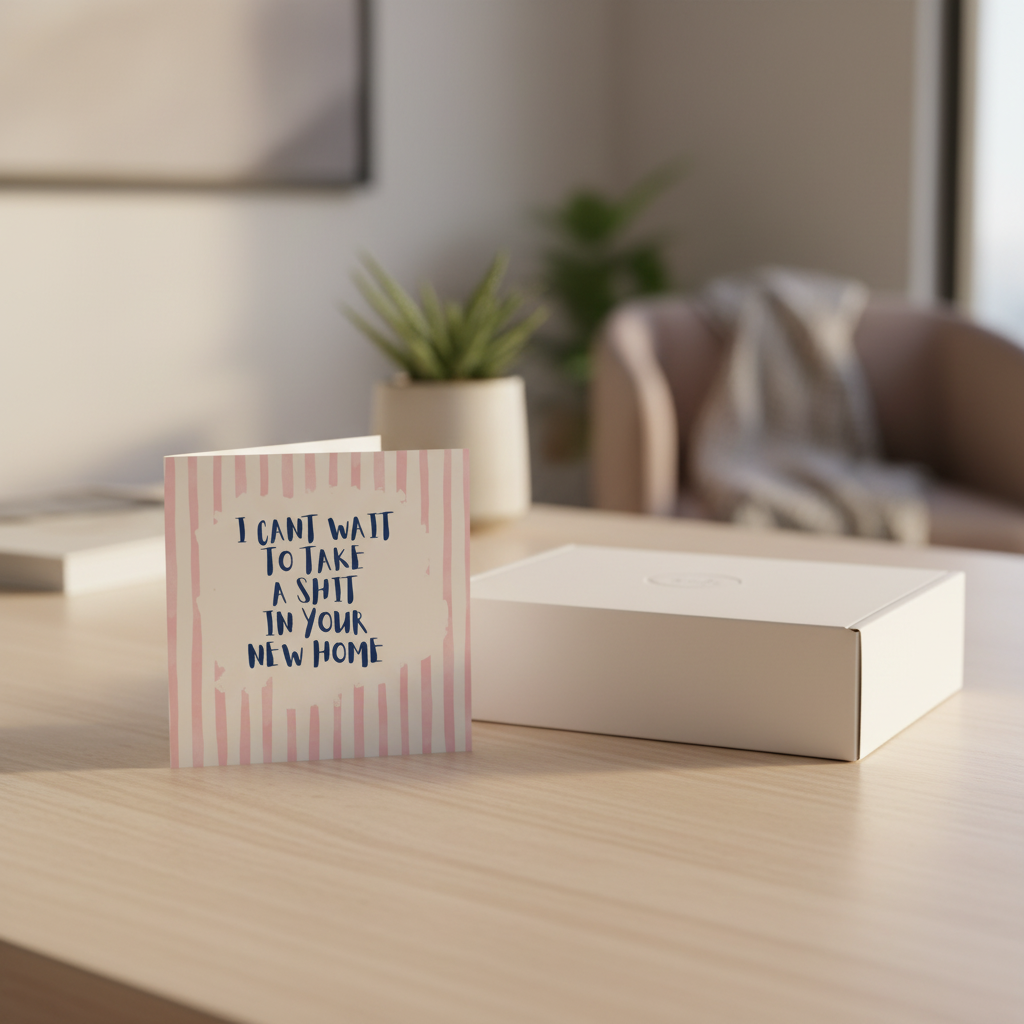 I can’t wait to take a shit in your new home card