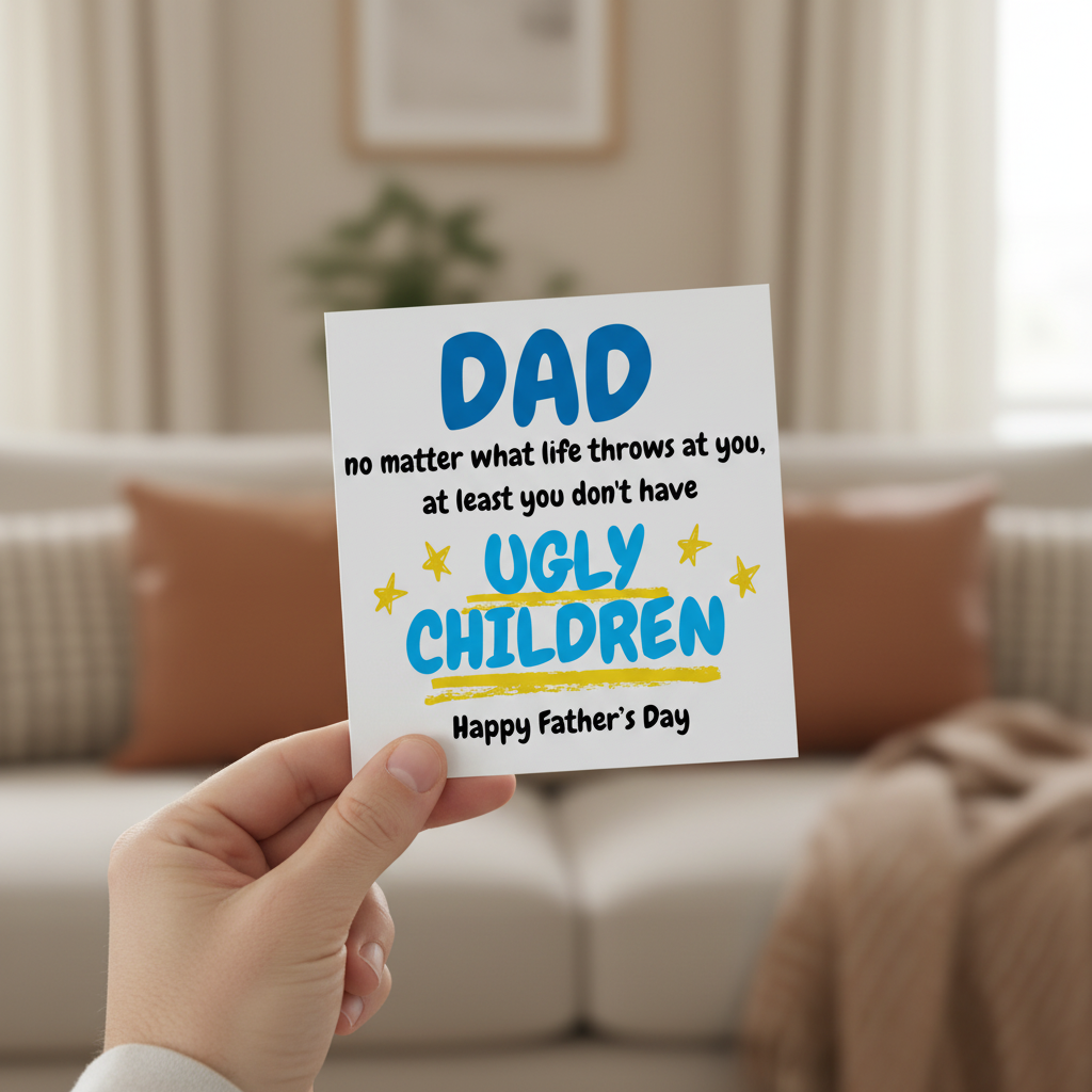 At Least You Don’t Have Ugly Children - Funny Fathers Day Card
