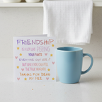 Thanks For Being My Pee Friendship Card