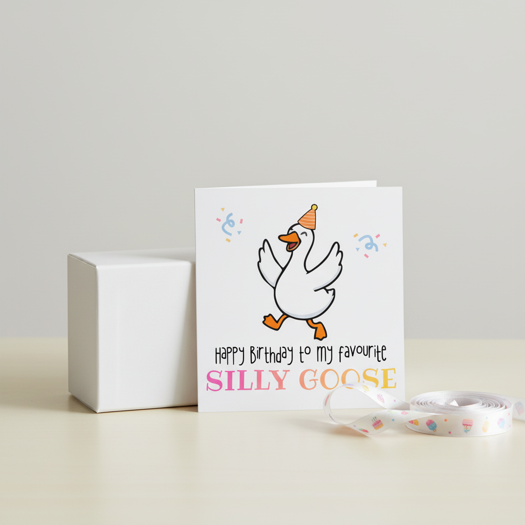 Silly Goose Birthday Card
