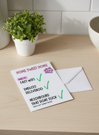 Home Sweet Home, New Home Card