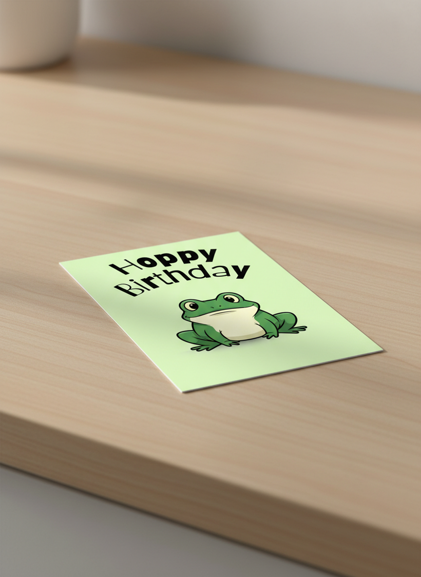 Hoppy Birthday Card