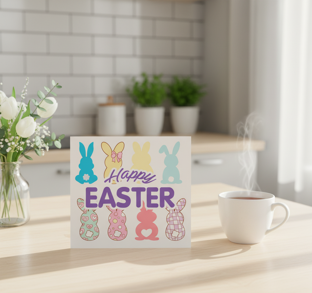 Happy Easter Bunny Card | Cute Easter Card