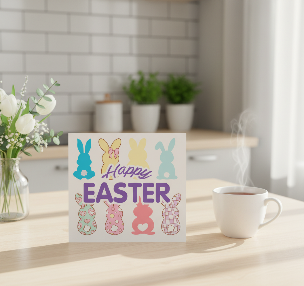 Happy Easter Bunny Card | Cute Easter Card