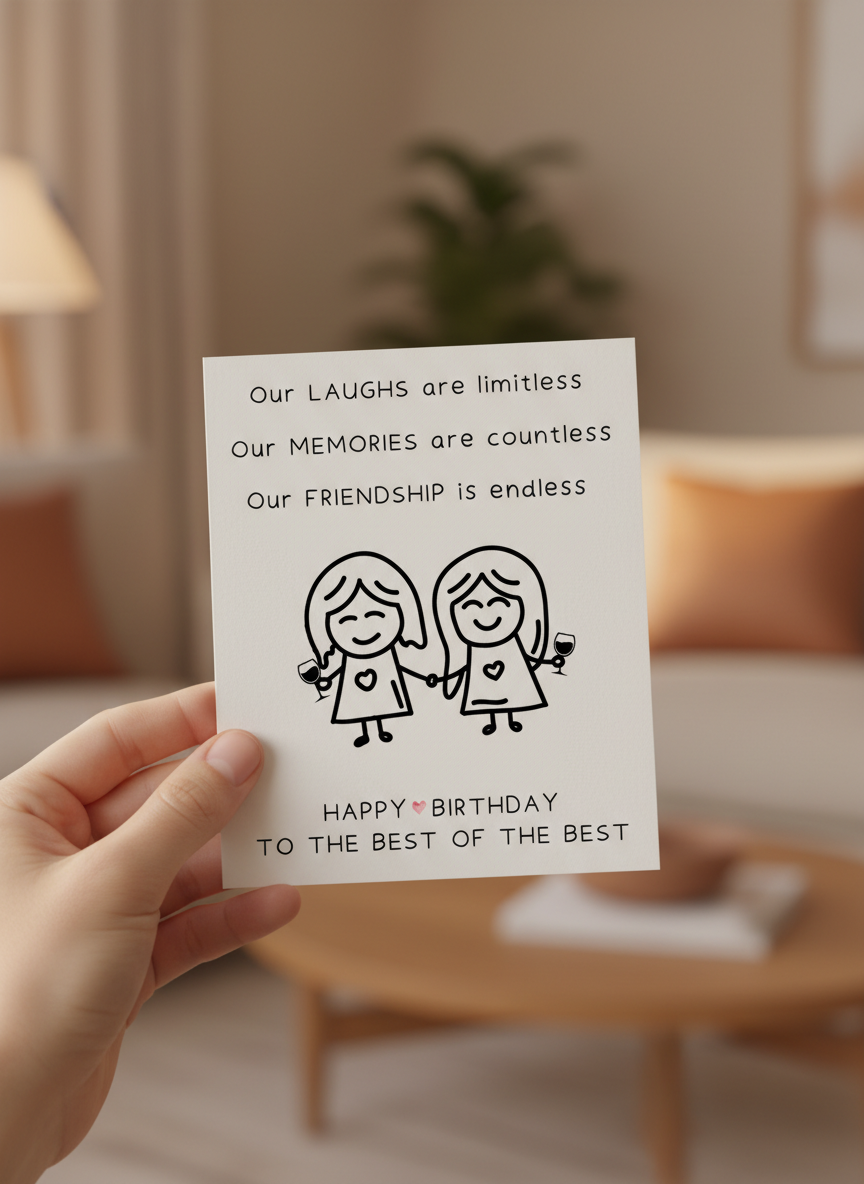 Friendship Birthday Card for Friend