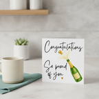 Congratulations So Proud Of You Square Card - Send Your Best Wishes