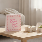 Personalised Birthday Card for Auntie - Add Her Name for a Special Day