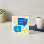 Thumbs Up Father's Day Card - Square Design