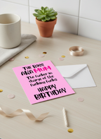 Happy Birthday Card for Mum - The Real Boss, A5 Card by PacaPrints