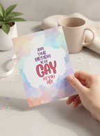 As Gay As You Are Birthday A5 Card - Funny Birthday Card