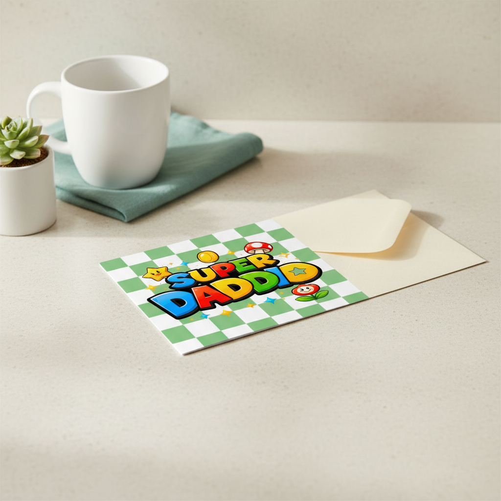 Super Daddio Square Card - For an Amazing Dad