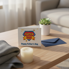 Super Dad Father's Day Card - Square Card for a Special Dad