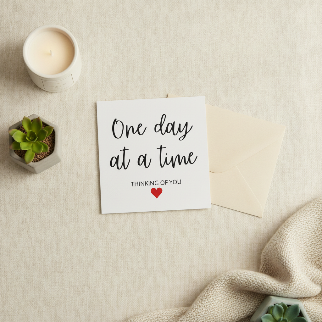 Thinking of You Square Card - A Gentle Reminder You Care
