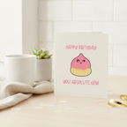 Happy Birthday You Absolute Gem Square Card for a Brilliant Mate