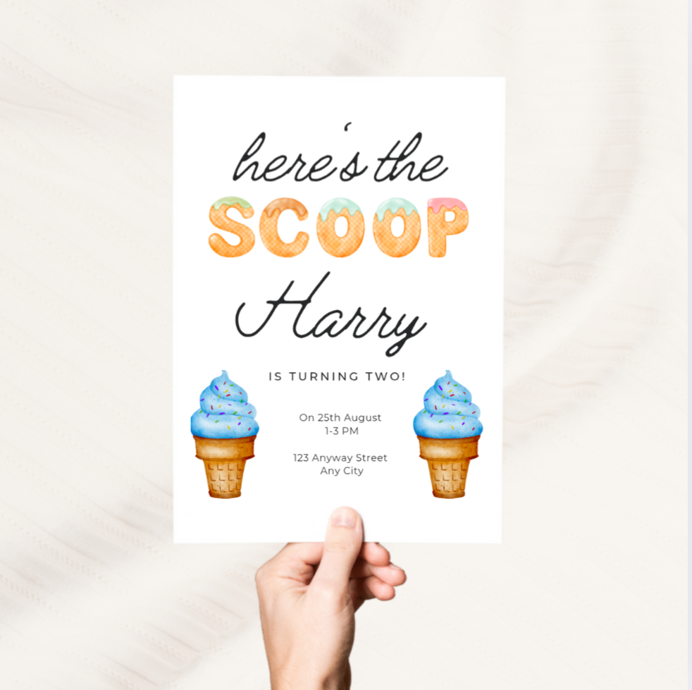 Summer Party Personalised Invitations