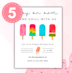 Summer Party Personalised Invitations