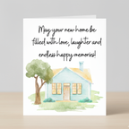 New Home Card | Square Watercolour House Design
