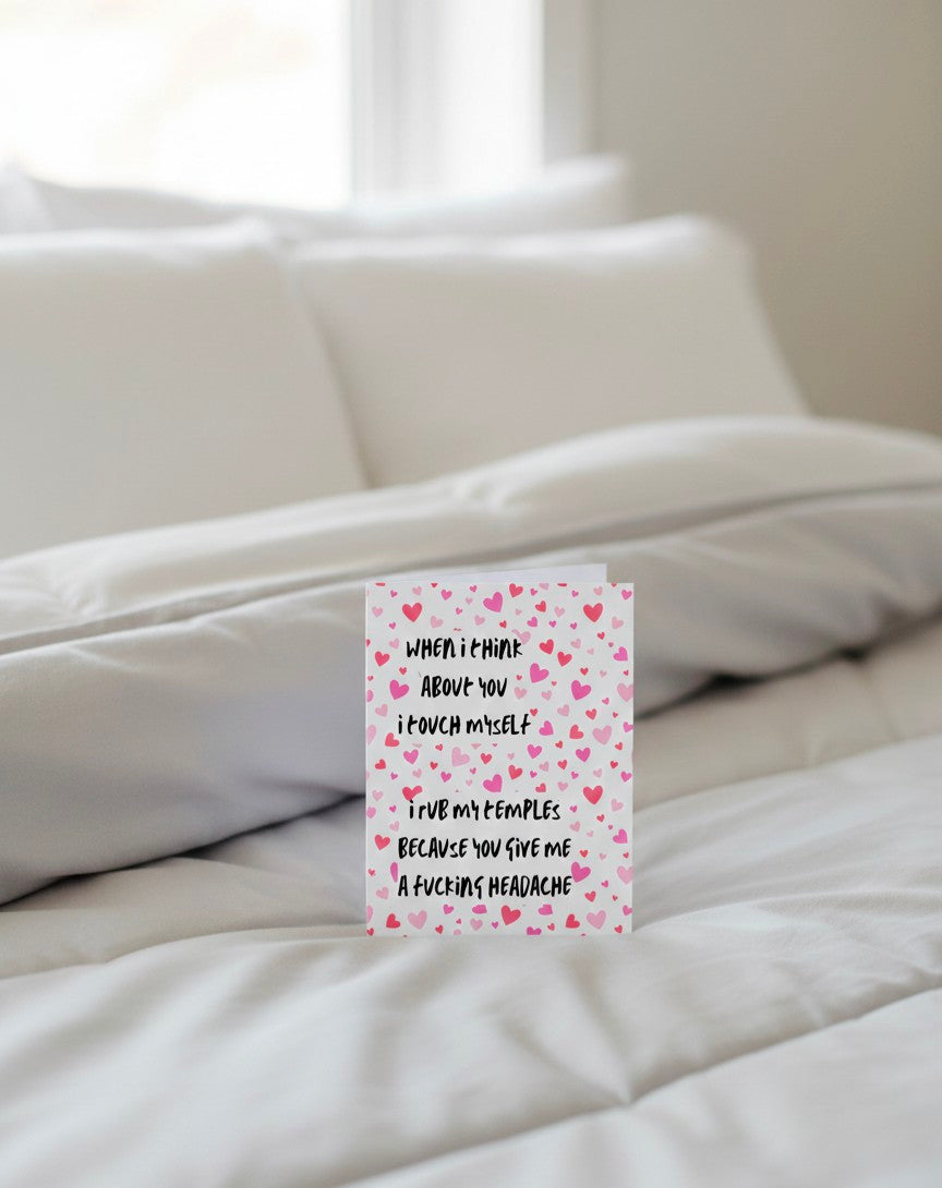 Rude Valentine’s Day Card | When I touch myself