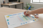 Kids Chore Chart. Laminated With Pen.