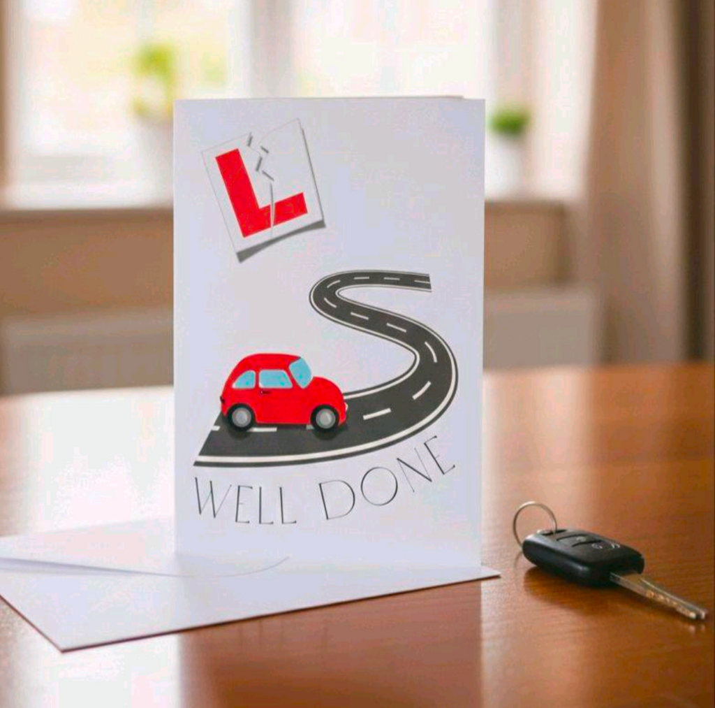 Well Done On Passing Your Driving Test Card