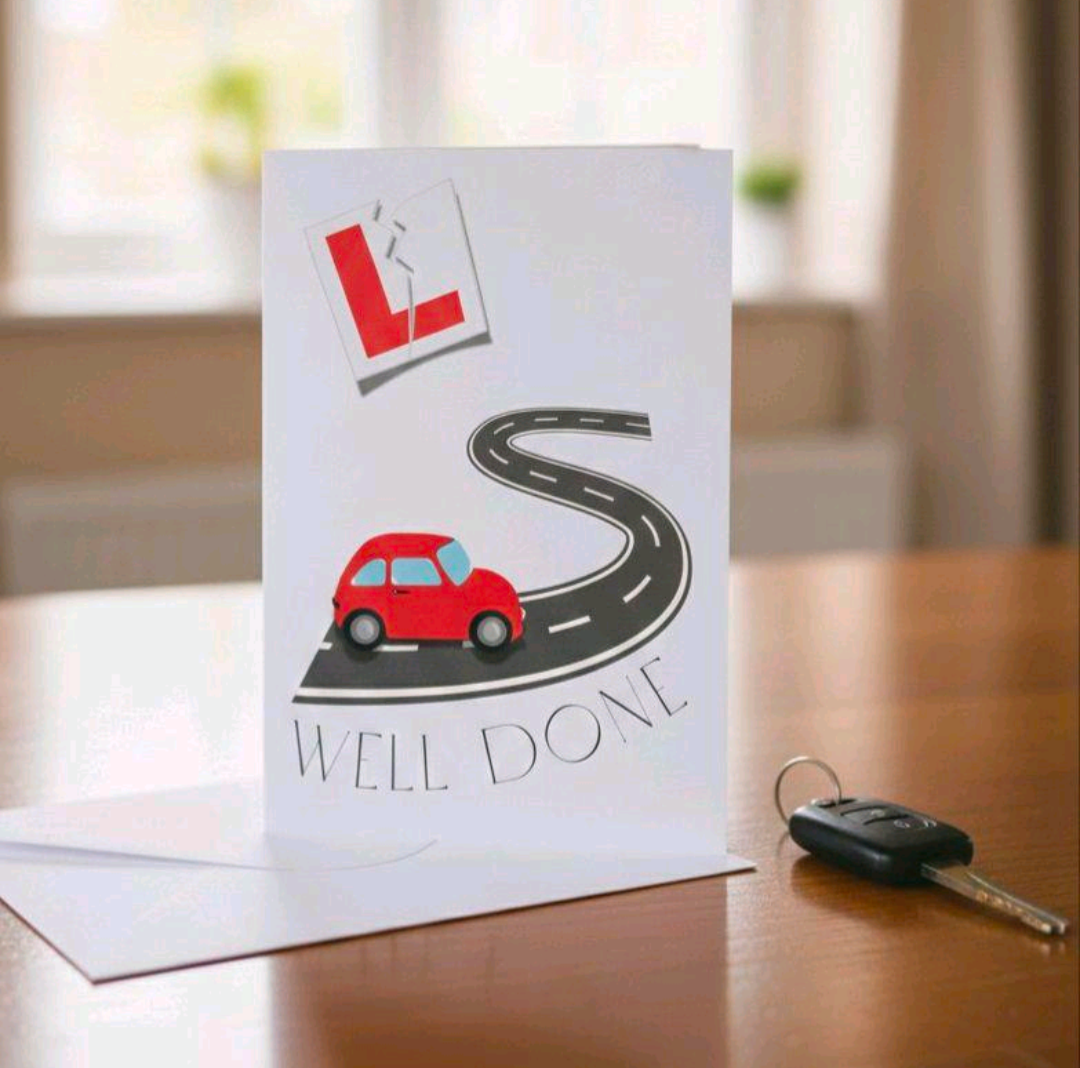 Well Done On Passing Your Driving Test Card