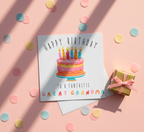 Personalised Cute Cake Birthday Card