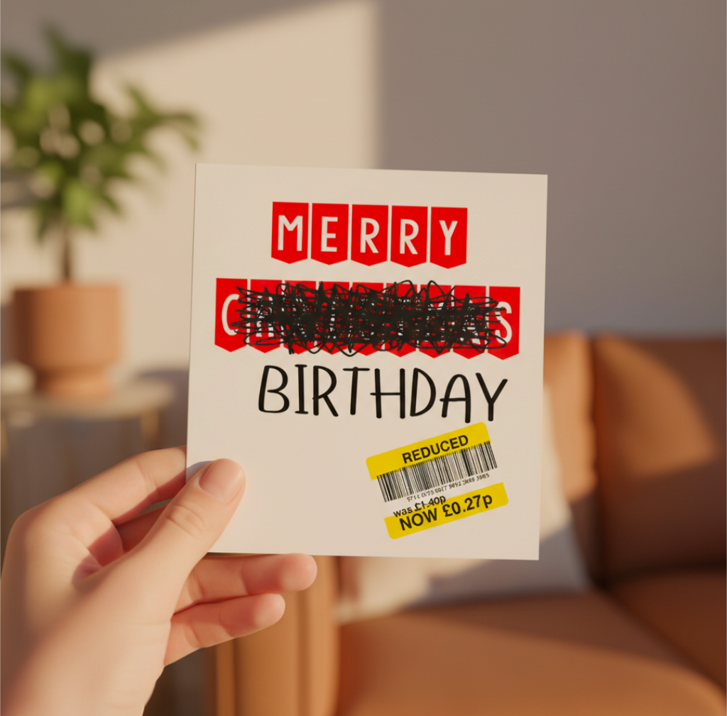 Funny Birthday Card – Merry Not Christmas Birthday