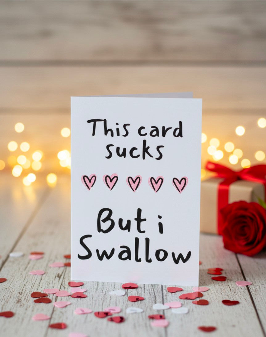 Funny Rude Valentine’s Card for Him | Cheeky Love Card