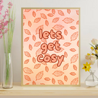 Let’s Get Cosy Print – Autumn Wall Art