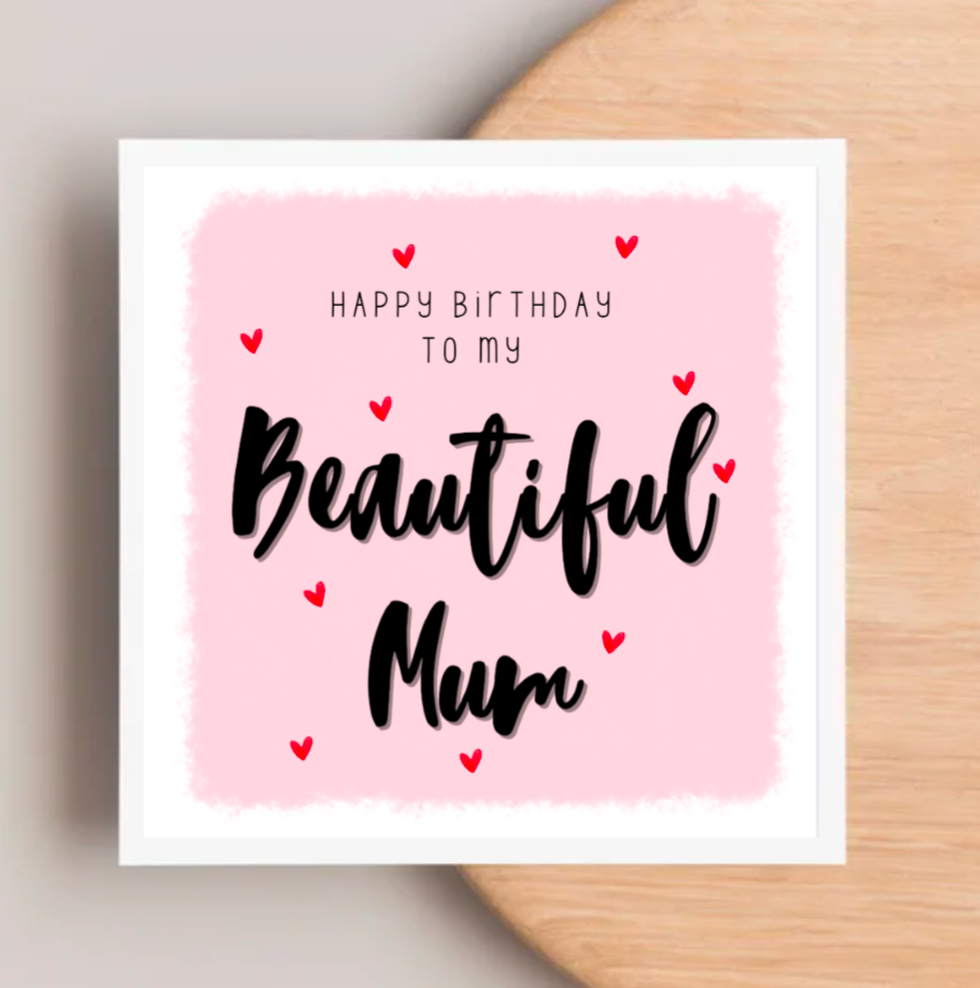 Happy Birthday Beautiful Mum Card