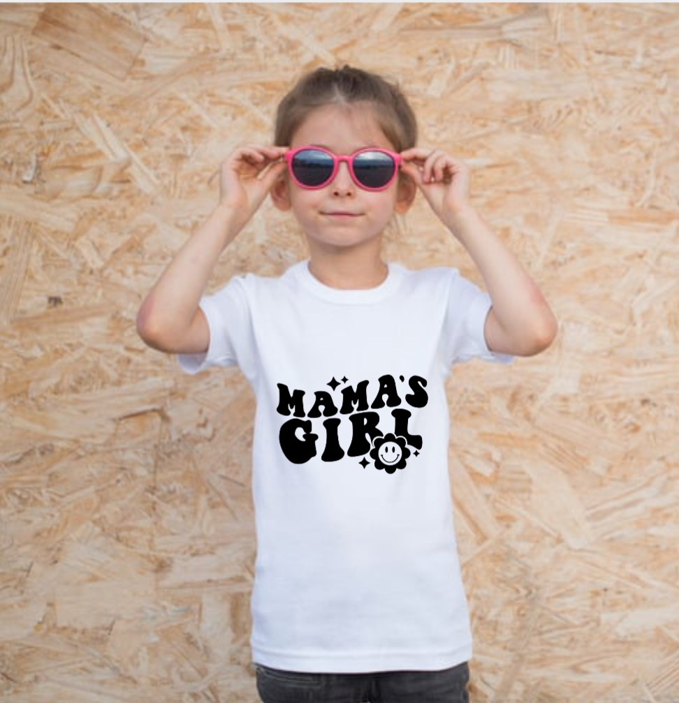 Mama’s Girl HTV Decal | Retro Iron-On Vinyl Transfer – 3 Sizes