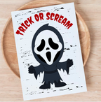 Trick or Scream Halloween Card – Funny Scary Ghostface Design