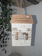 Rustic Wooden Wine Plaque – “The Best Wines Are the Ones We Drink with Friends”