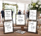 Wedding Signage Classic Black & White