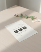 Minimalist Save the Date Card