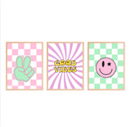 Good Vibes Nursery Wall Art Set of 3