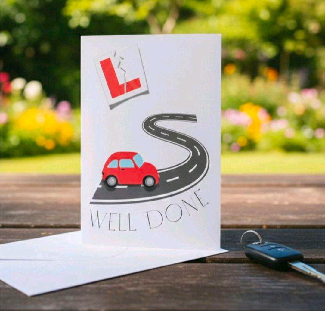 Well Done On Passing Your Driving Test Card
