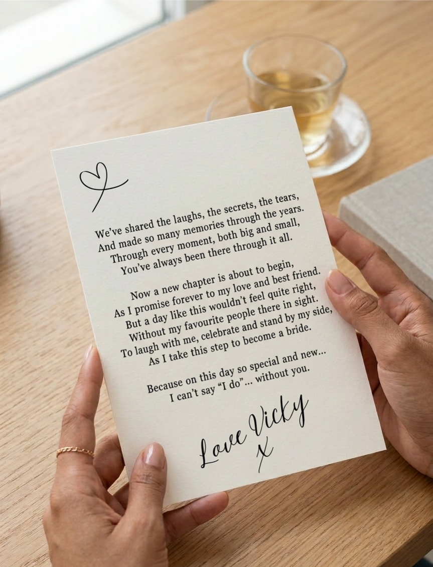 Personalised Bridesmaid Proposal Card