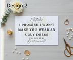 Bridesmaid & Made Of Honour Proposal Cards
